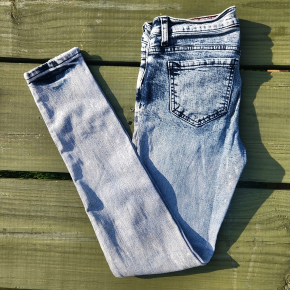 Kill City Jeans Womens 26 Original Cult Acid Wash Skinny  Light - Picture 2 of 2